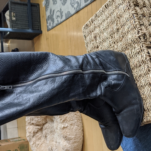 Aldo leather wedge boots - Picture 4 of 8